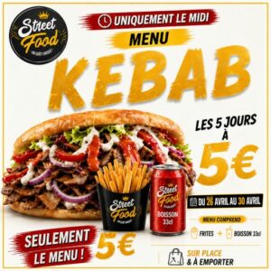 Menu kebab 5€